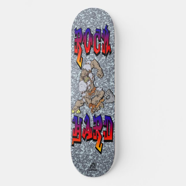 Rock Hard Skateboard (Front)