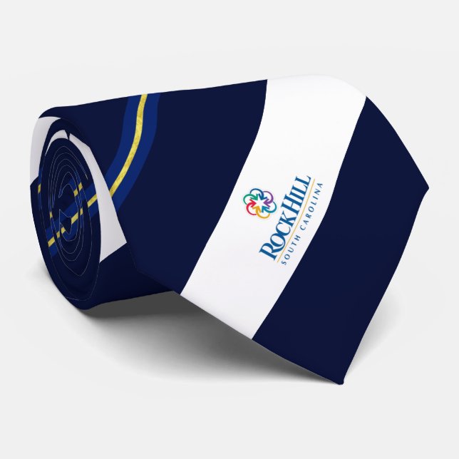 Rock Hill (South Carolina) city flag Neck Tie (Rolled)