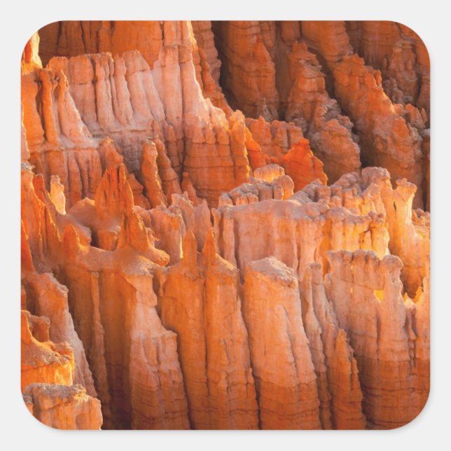 Rock Hoodoos in Morning Light Square Sticker (Front)