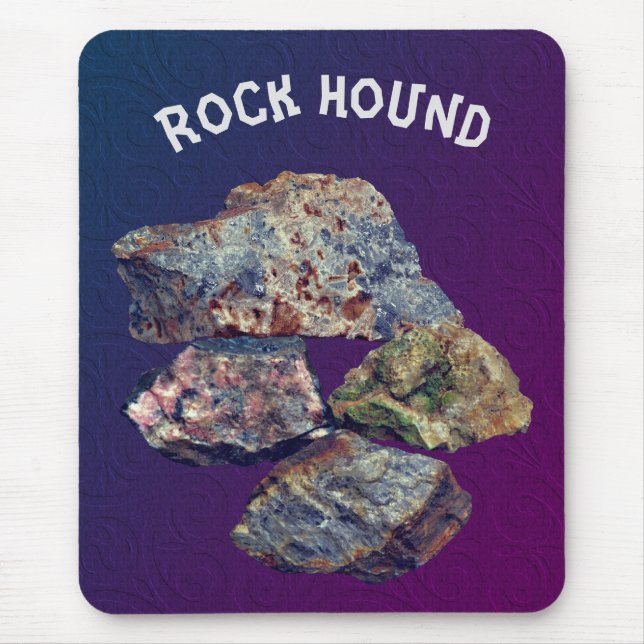 Rock Hound Collectors  Mouse Mat (Front)