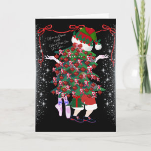 Rock-in Around The Christmas Tree Greeting Card
