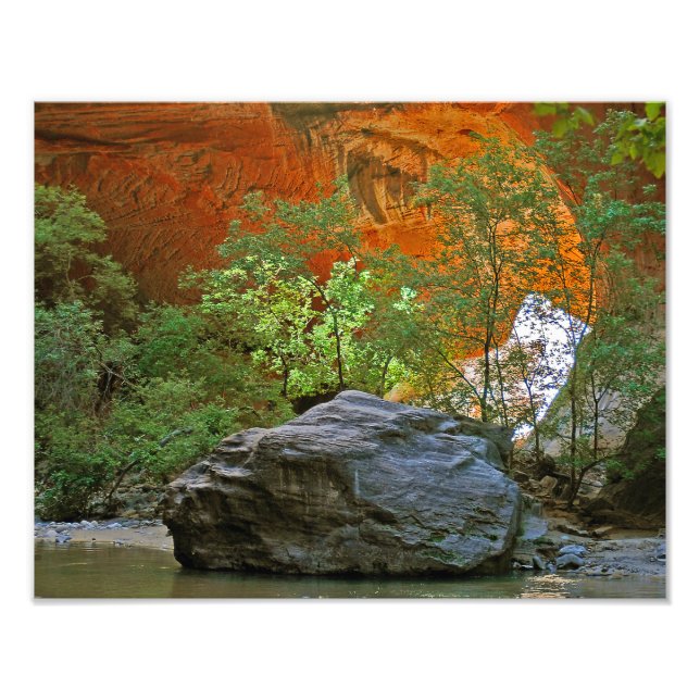 Rock in the River Photo Print (Front)