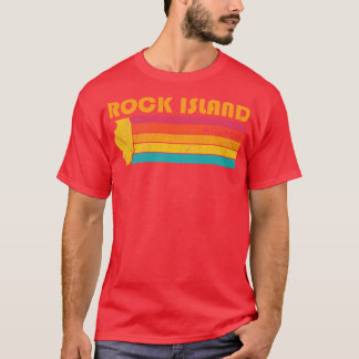 Rock Island Illinois Vintage Distressed Souvenir T-Shirt