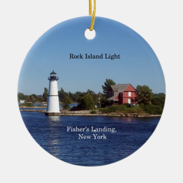 Rock Island Light ornament (Front)