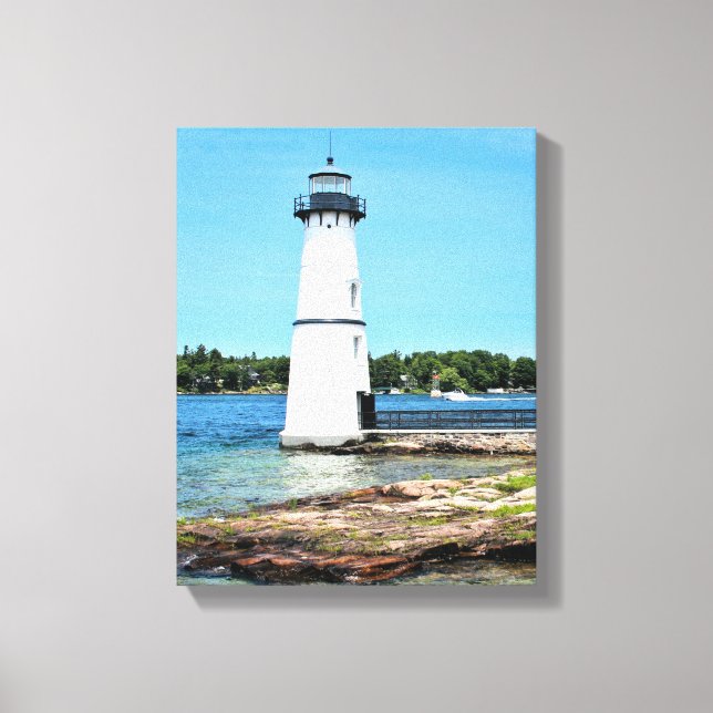 Rock Island Lighthouse, New York Wrapped Canvas (Front)
