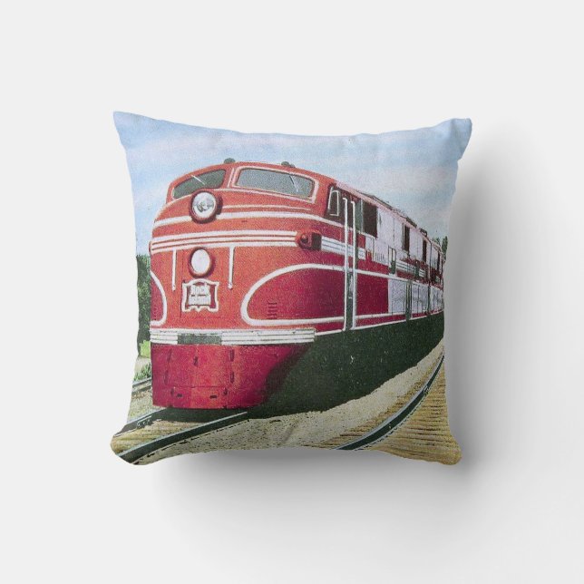 Rock Island Railroad Locomotive Cushion (Front)