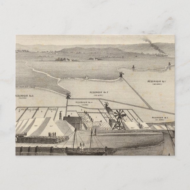 Rock Island Salt Works Postcard (Front)