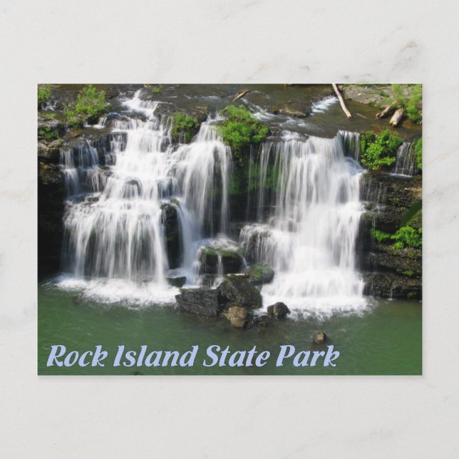 Rock Island State Park Tennessee: Great Falls Postcard (Front)