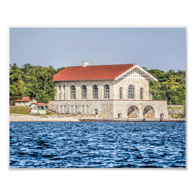 Rock Island Wisconsin Boathouse Door County Photo Print (Front)