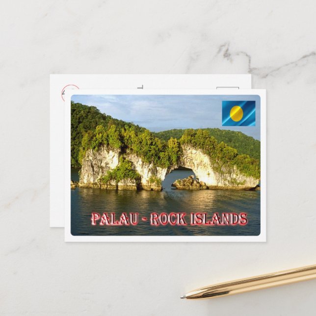 Rock Islands - Palau - Postcard (Front/Back In Situ)