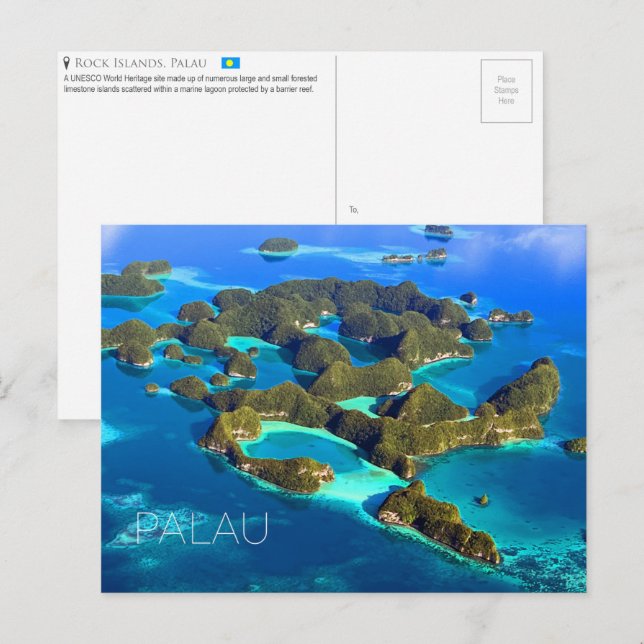 Rock Islands, Palau Postcard (Front/Back)