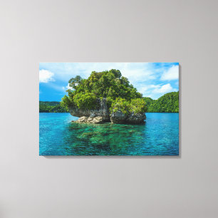 Rock Islet In Rock Islands Canvas Print
