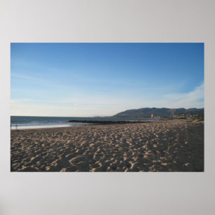 Rock Jetty on Ventura Beach Poster