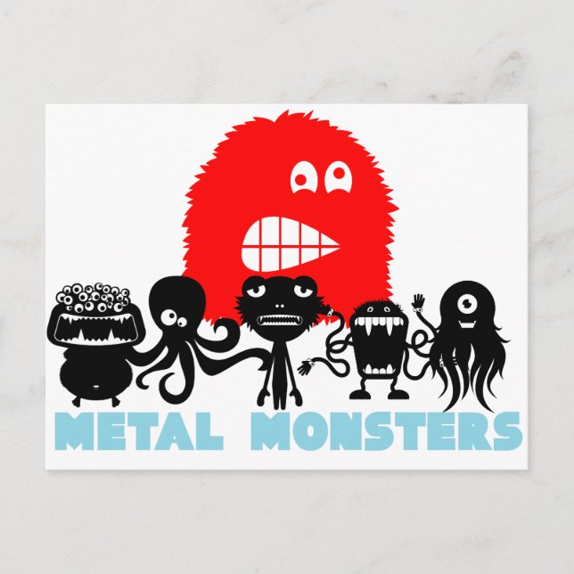 Rock=Life 'Metal Monsters' Postcard (Front)