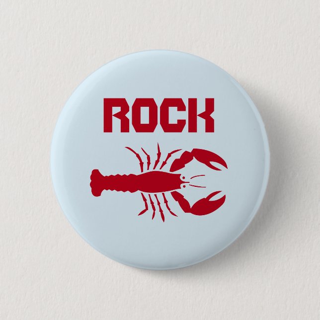 Rock Lobster 6 Cm Round Badge (Front)