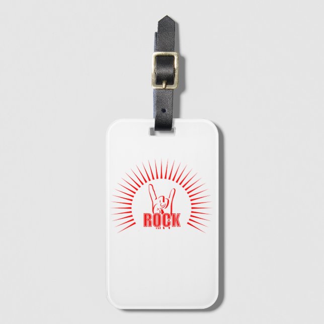 Rock Luggage Tag (Front Vertical)