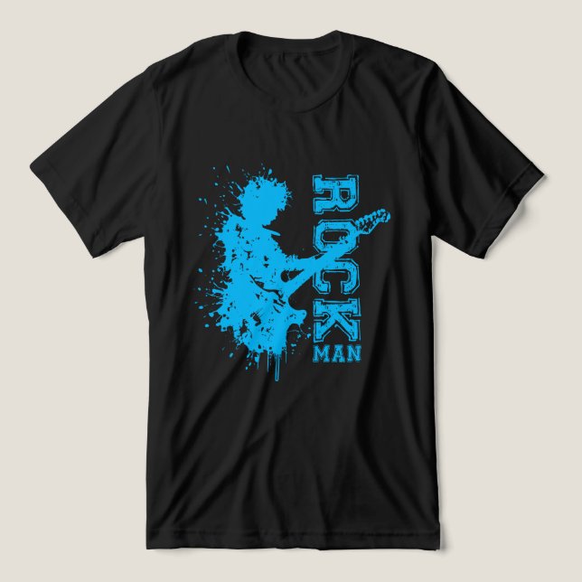 Rock Man Tri-Blend Shirt (Design Front)
