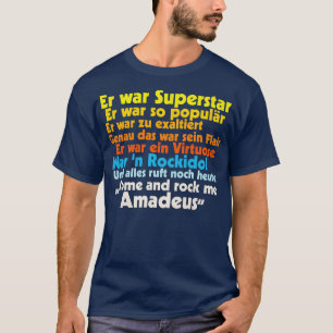 Rock Me Amadeus Falco Lyrics T-Shirt