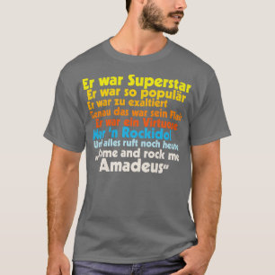 Rock Me Amadeus Falco Lyrics T-Shirt