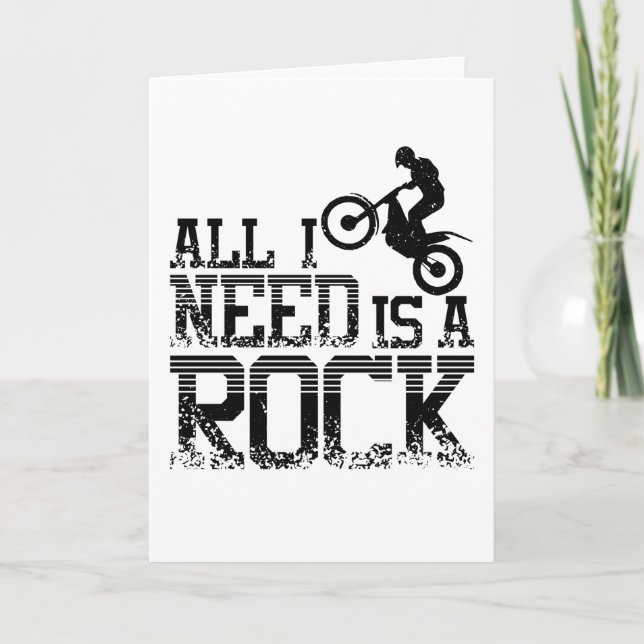 Rock Moto Trial Bike Card (Front)