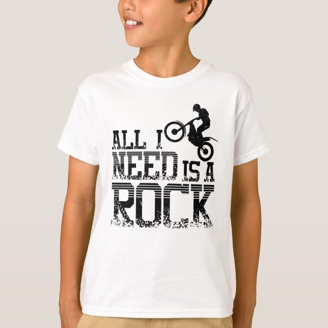 Rock Moto Trial Bike T-Shirt (Front)