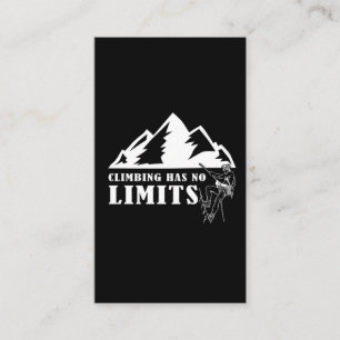 Rock Mountain Climbing no Limit Carabiner Hiking Business Card
