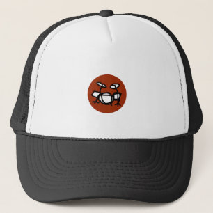rock music drum / drummer trucker hat
