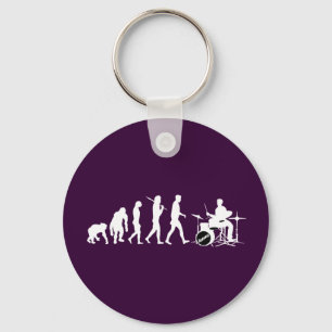 Rock Music Drummer and Jazz Dubstep Drums Key Ring