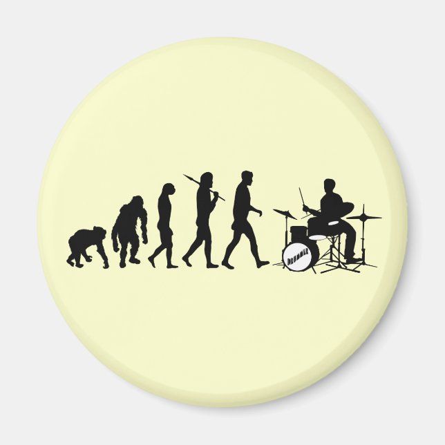 Rock Music Drummer and Jazz Dubstep Drums Magnet (Front)
