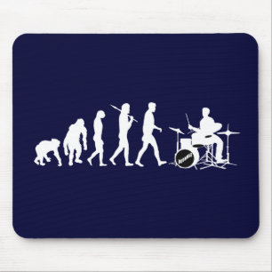 Rock Music Drummer and Jazz Dubstep Drums Mouse Mat