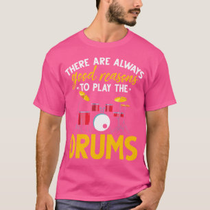 Rock Music Drummer Percussion Drum Set Funny Drums T-Shirt