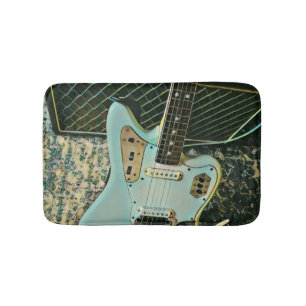 rock music gift for him her bath mat