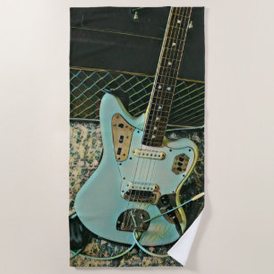 rock music gift for him her beach towel