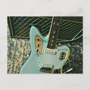 rock music gift for him her postcard