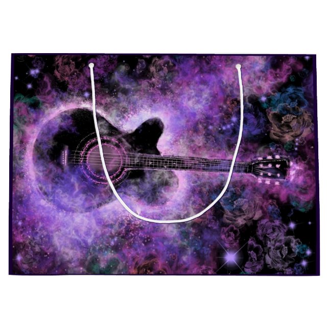 Rock Music Guitar Gift Bag (Front)