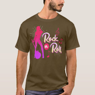 Rock music guitarist guitars saying Rock and Roll T-Shirt
