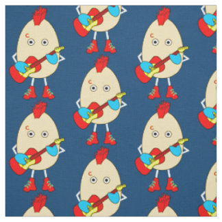 Rock Musician Egghead Fabric