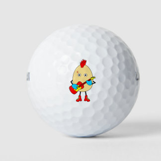 Rock Musician Egghead Golf Balls