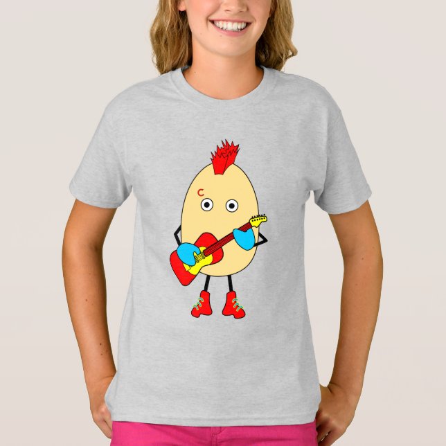 Rock Musician Egghead T-Shirt (Front)
