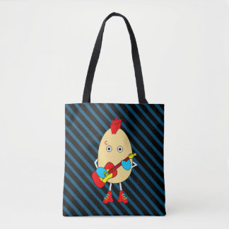 Rock Musician Egghead Tote Bag