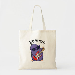 Rock N Mole Funny Animal Pun Tote Bag