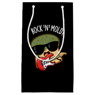 Rock n Mould Funny Bread Pun Dark BG Small Gift Bag