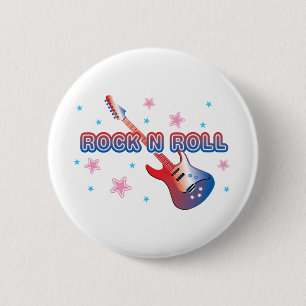 Rock N Roll 6 Cm Round Badge
