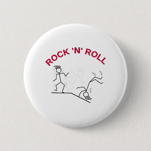 Rock 'N' Roll 6 Cm Round Badge