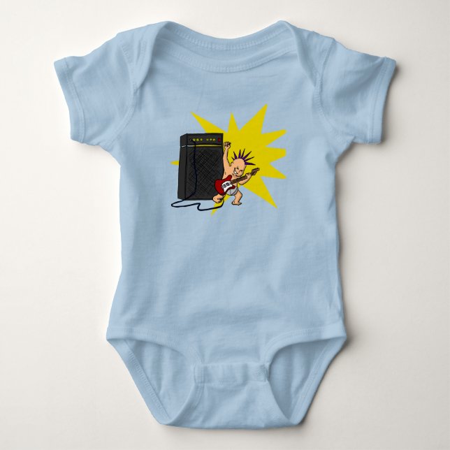 Rock 'n' Roll Baby One-Piece Bodysuit (Front)