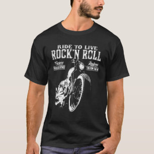 Rock 'n Roll Biker Motorcycle Motorcycle Rider T-Shirt