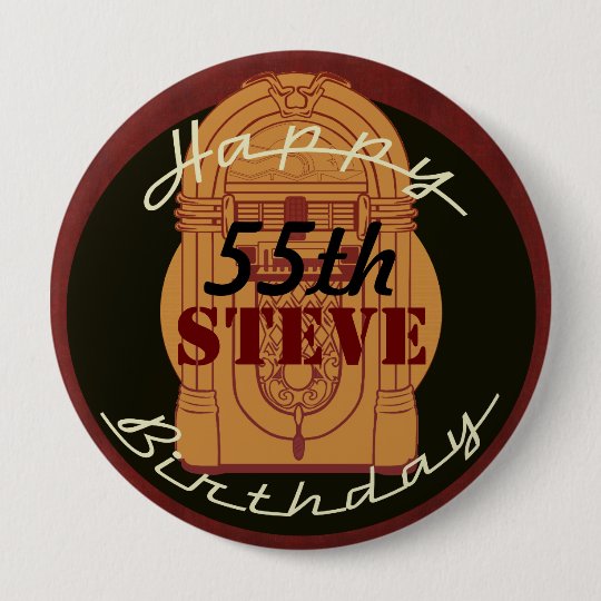 Rock n' roll birthday button