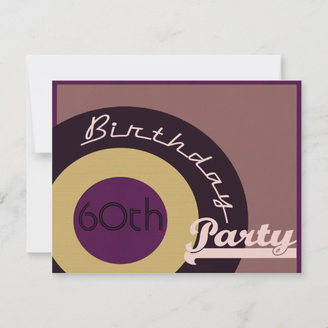 Rock n' Roll Birthday Invitation (Front)