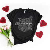Rock n Roll Black Monochromatic Floral