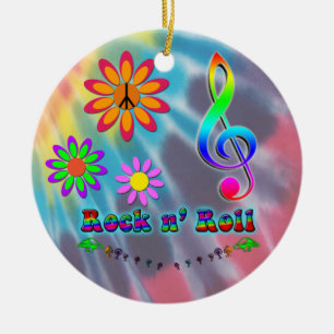 Rock n' Roll Ceramic Tree Decoration